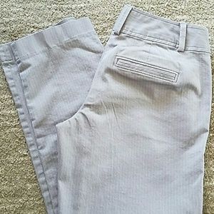BANANA REPUBLIC Crop Capri Pant Slacks Pinstripe 0